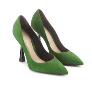 New Fashion Best Quality Genuine Leather Green Super High Heels Women Pumps Shoes Made In Italy