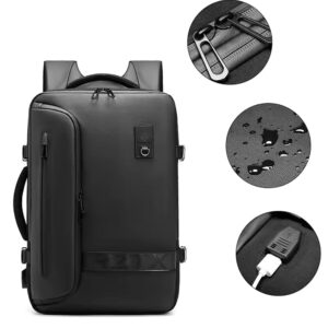 Luxury business waterproof smart backpack outdoors vacuum compression backpack laptop travel backpack for men