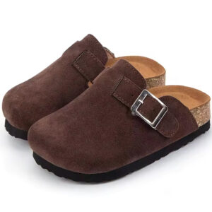 kids shoes soled slippers for boys and girls in spring children's beach sandals high quality custom logo Kids wood sole slippers