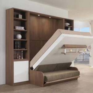 Space Saving Home Furniture 20WB002 Vertical Double Wall Bed Folding Murphy Bed