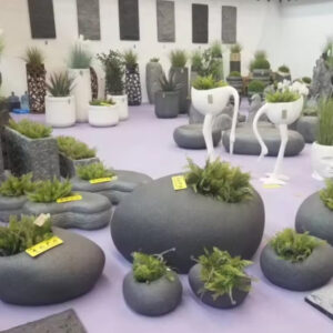 Hot Selling Nordic Style Flower Pots Garden Ornaments Indoor Outdoor Floor Large Vase Plant Pot Fibreglass Planter