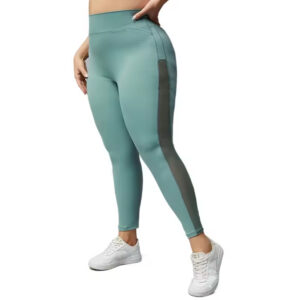 Mesh stitching yoga pants women's tight large size peach outer wear running raise exercise workout pants yoga clothes women